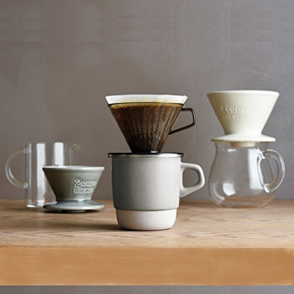 KINTO SCS 27655 커피 주전자, 2컵, 눈금형, 내열 유리, 전자레인지 및 식기세척기 사용 가능