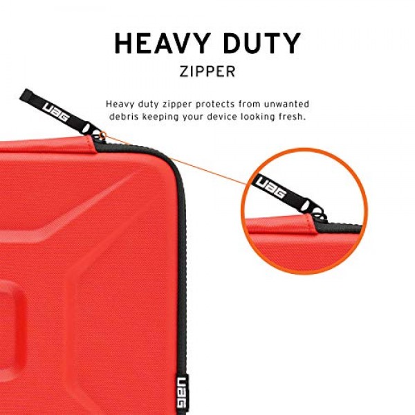 URBAN ARMOR GEAR UAG 15인치 컴퓨터용 대형 슬리브 [마그마] 견고한 촉각 그립 내후성 보호 슬림 보안 노트북/태블릿 슬리브