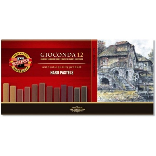 KOH-I-NOOR GIOCONDA 8122 하드 아티스트 파스텔 브라운 색조 세트