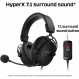 HyperX Cloud Alpha S - 게임용 헤드셋, PC, PS4용, 7.1 서라운드 사운드, 조정 가능한 베이스, 듀얼 챔버 드라이버, 채팅 믹서, 통기성 인조 가죽, 메모리 폼, 마이크, 블랙 블랙 