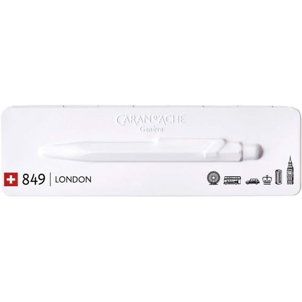Caran d'Ache CD849-LONDON 849 볼펜 - 블랙/화이트