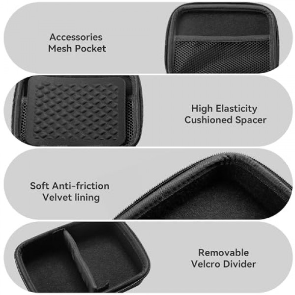 카메라 케이스, Canon 카메라 가방 PowerShot G7X mark II/III 케이스, Sony ZV1/ZV1F Dscw 800/830용 디지털 카메라 정리 케이스, Kodak PIXPRO FZ45 케이스, 케이블용 여행용 보호 케이스