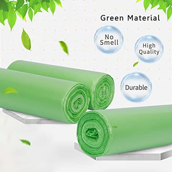 Toplive 쓰레기 봉투 쓰레기 봉투 쓰레기 봉투 쓰레기통 쓰레기통 가정용 욕실 침실 주방 사무실 쓰레기통 (녹색, 13 갤런)