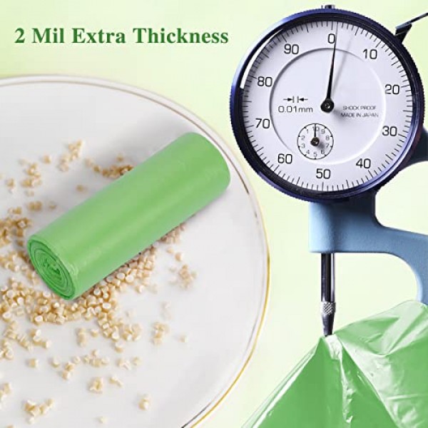 Toplive 쓰레기 봉투 쓰레기 봉투 쓰레기 봉투 쓰레기통 쓰레기통 가정용 욕실 침실 주방 사무실 쓰레기통 (녹색, 13 갤런)