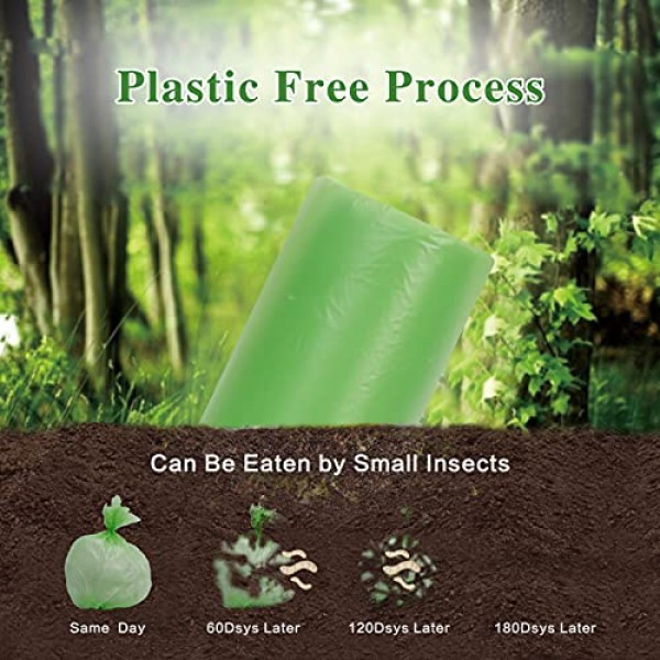 Toplive 쓰레기 봉투 쓰레기 봉투 쓰레기 봉투 쓰레기통 쓰레기통 가정용 욕실 침실 주방 사무실 쓰레기통 (녹색, 13 갤런)