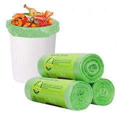 Toplive 쓰레기 봉투 쓰레기 봉투 쓰레기 봉투 쓰레기통 쓰레기통 가정용 욕실 침실 주방 사무실 쓰레기통 (녹색, 13 갤런)