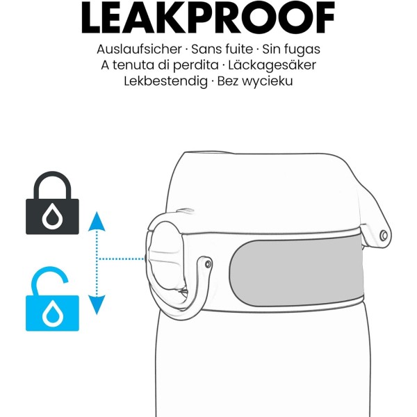 ion8 키즈 누수 방지 물병 BPA 무료 스네이크 350ml