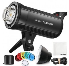 Godox SK400IIV LED 스튜디오 플래시 400Ws, 5600K 2.4G GN65 스튜디오 스트로브 라이트(LED 모델링 램프 포함) 스튜디오, 상업 사진 촬영용 Bowens Mount
