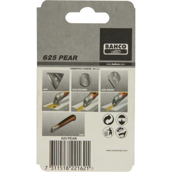 Bahco 665 Carbide Edged H/Duty Paint Scraper & 625-Pear Carbide Edged Scraper Blade 231 g 제품 치수 25.4 x 5.1 x 9 cm + 스크레이퍼 블레이드