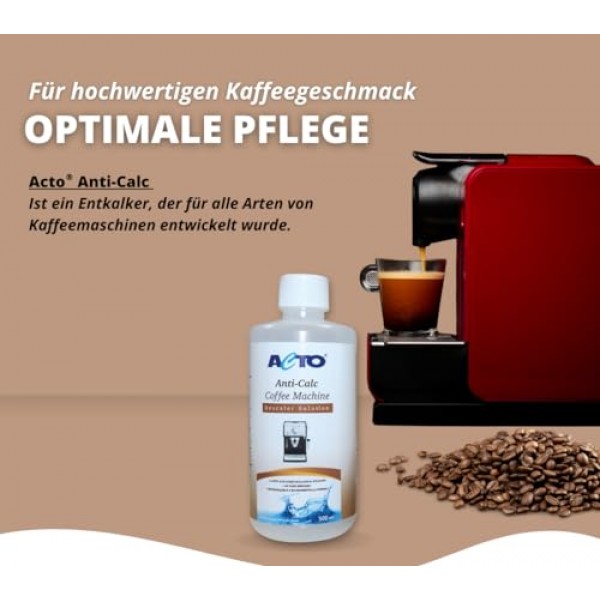 Descaler - 보편적인 스케일 제거 솔루션 - 16.9 온스. - Keurig, Nespresso, Delonghi, Breville 및 모든 커피 및 에스프레소 머신용 디스케일러 - 독일 브랜드