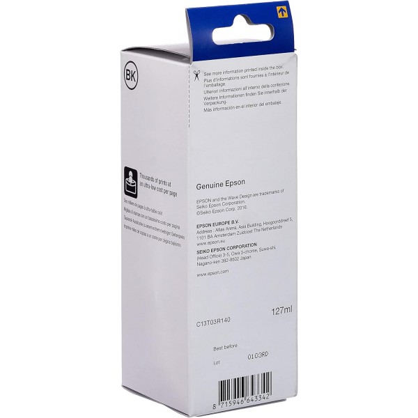 Epson EcoTank ET-2850 인쇄/스캔/복사 Wi-Fi 프린터, 검정 및 EcoTank 102 검정 정품 잉크병 ET2850 + 병잉크, 검정