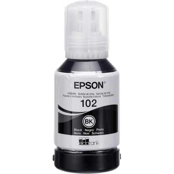 Epson EcoTank ET-2850 인쇄/스캔/복사 Wi-Fi 프린터, 검정 및 EcoTank 102 검정 정품 잉크병 ET2850 + 병잉크, 검정
