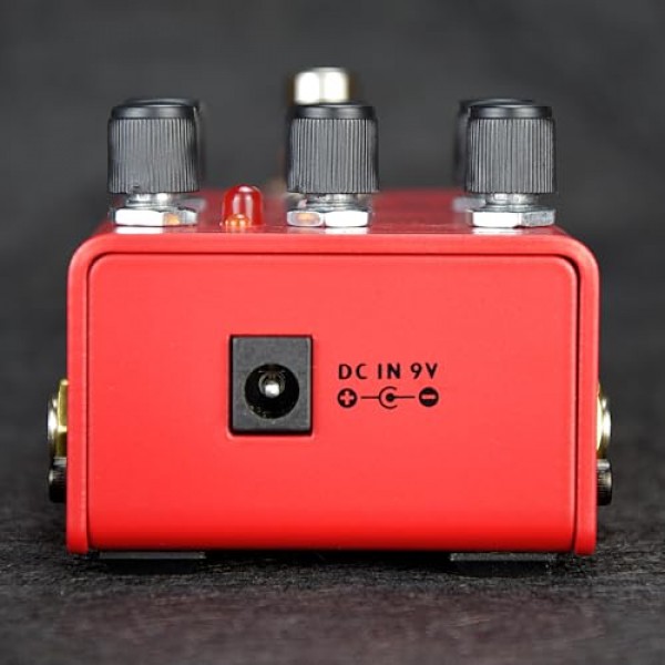 일렉트릭 기타 디스토션 효과를 위한 디스토션 페달 하이 다이내믹 하이 게인 따뜻한 사운드 따뜻한 태양 레드 BLOKAMUGT