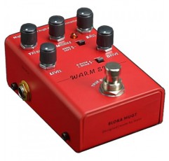 일렉트릭 기타 디스토션 효과를 위한 디스토션 페달 하이 다이내믹 하이 게인 따뜻한 사운드 따뜻한 태양 레드 BLOKAMUGT