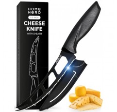 Home Hero 칼집 포함 주방칼 컬렉션 2개 - 스테인레스 스틸 셰프 나이프, 산토쿠 나이프, 다용도 나이프, 껍질 벗기기 나이프, 치즈 나이프, 토마토 나이프, 자몽 나이프(5.