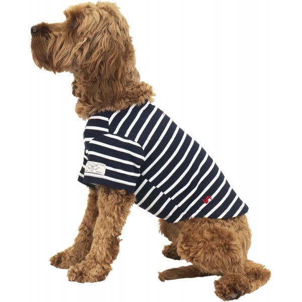 Rosewood Joules Harbour Dog 탑 네이비 스트라이프 스몰
