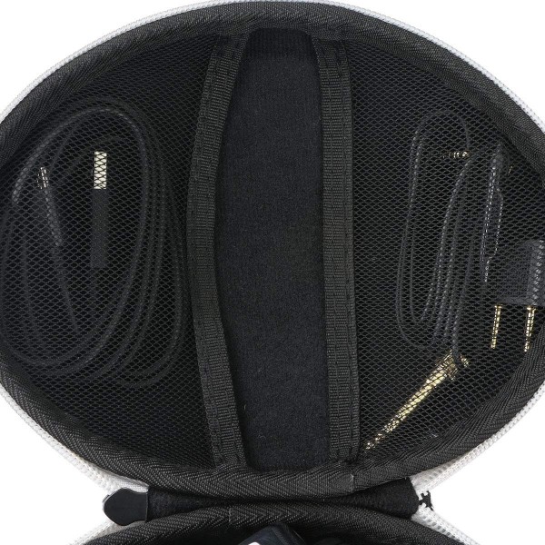 OneOdio DJ 헤드폰 오버이어 헤드셋용 Khanka Hart 헤드폰 케이스, 케이스만(흰색 지퍼) 흰색 지퍼