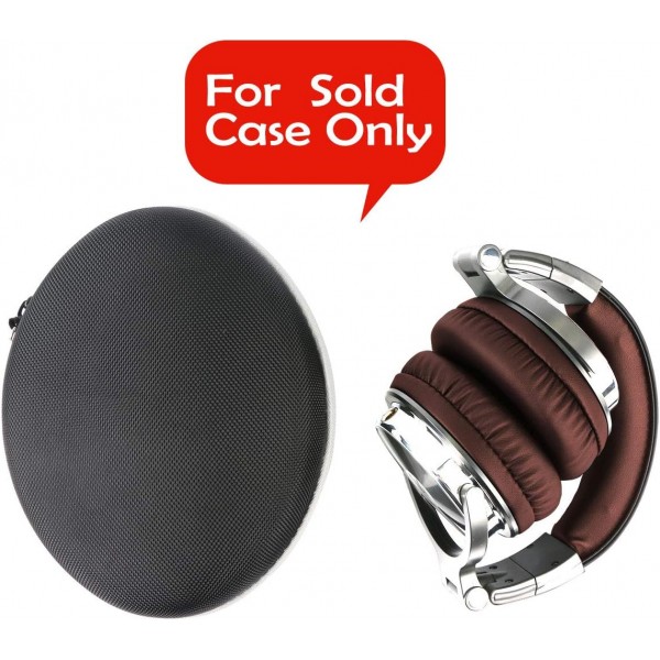 OneOdio DJ 헤드폰 오버이어 헤드셋용 Khanka Hart 헤드폰 케이스, 케이스만(흰색 지퍼) 흰색 지퍼