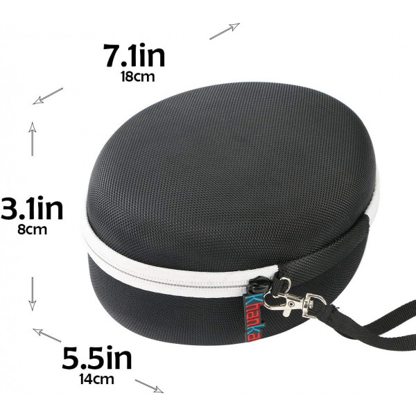 OneOdio DJ 헤드폰 오버이어 헤드셋용 Khanka Hart 헤드폰 케이스, 케이스만(흰색 지퍼) 흰색 지퍼