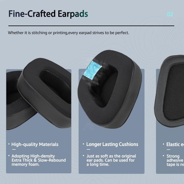 Corsair Void RGB 컴퓨터 헤드셋 소프트 의류 및 메모리 폼(검은색) Void Cooling-gel과 호환되는 Corsair Void Pro 무선/유선 게임용 헤드셋용 Wzsipod Cooling-Gel 교체용 이어 패드