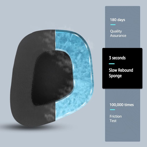 Corsair Void RGB 컴퓨터 헤드셋 소프트 의류 및 메모리 폼(검은색) Void Cooling-gel과 호환되는 Corsair Void Pro 무선/유선 게임용 헤드셋용 Wzsipod Cooling-Gel 교체용 이어 패드