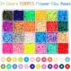 Cgboom 5546 pcs 폴리머 클레이 비즈, 24 색 클레이 비즈 폴리머 클레이 비즈 6mm heishi 비즈 목걸이 팔찌 diy 세트, 성인용 플랫 비즈 키즈 스타일 2