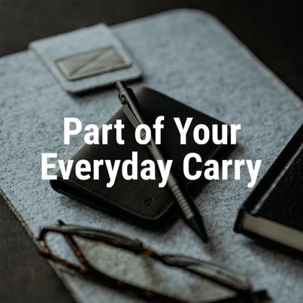 Everyman Black Grafton 펜, 프리미엄 젤 잉크가 포함된 EDC 펜, 고급 금속 필기구, 사무실, 비즈니스, 임원용 선물