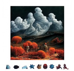 ZenChalet - 성인을 위한 미스터리 랜드 나무 직소 퍼즐 500피스 - 당신에게 도전하도록 설계된 성인을 위한 하드 퍼즐 - 영감을 주는 나무 컷 퍼즐, 친구나 가족을 위한 훌