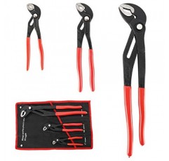 HighFree 3PCS 워터 펌프 플라이어 세트 7인치, 10인치, 16인치 채널 잠금 플라이어 그립을 누르고 슬라이딩하여 빠른 조정 모든 모양의 물체