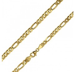 Trendor 팔찌 골드 실버 925 피가로 폭 4.3mm 남성과 여성을 위한 매력적인 팔찌 패션 선물 아이디어 51398