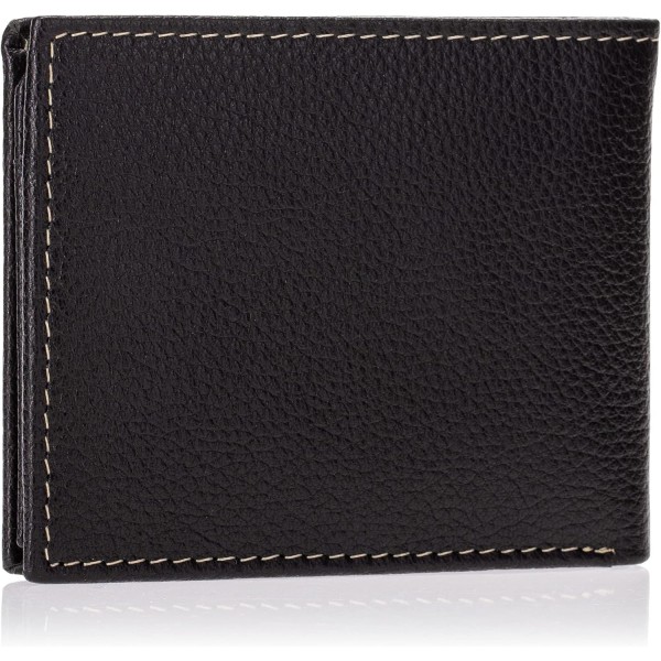 Timberland Men's Leather Wallet with Patch 포켓 여행 액세서리-접이식 지갑 원 사이즈 블랙(Sportz)