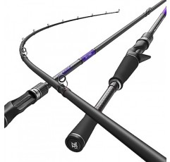 베이트캐스팅 로드, 30T Toray 카본이 포함된 중형 캐스팅 로드, Fuji 가이드, 민물 및 바닷물용 일체형 초경량 베이트캐스터 로드.