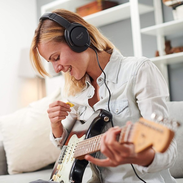 Roland RH-5 일일 프로듀싱 및 음악 감상을 위한 모니터링 헤드폰 싱글