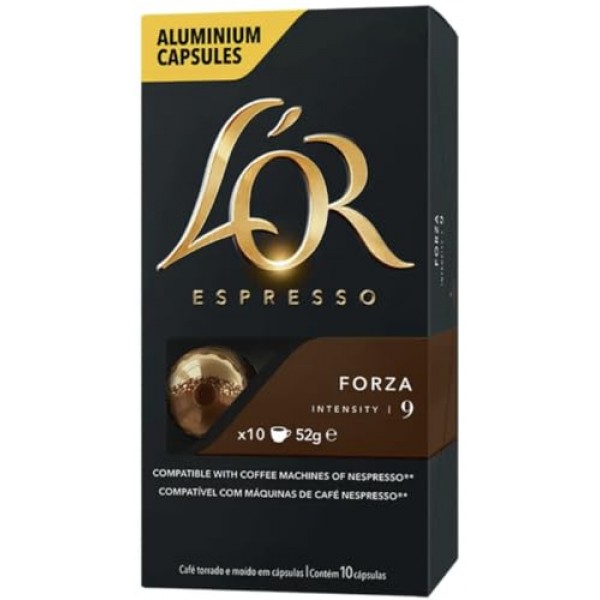 네스프레소 오리지널 라인 머신과 호환되는 10 캡슐 Lor Forza 캡슐