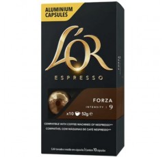 네스프레소 오리지널 라인 머신과 호환되는 10 캡슐 Lor Forza 캡슐