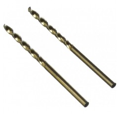 Dewalt Extreme 2 금속 드릴 비트 HSS-G, DT5038(직경 3mm, 총 길이 61mm, 작업 길이 33mm, 강철, 철, 니켈, 황동, 목재 및 플라스틱에 사용) 2개