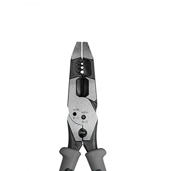Klein Tools J215-8CR 멀티툴 플라이어, 하이브리드 다목적 공구/크림퍼, 와이어 스트리퍼, 볼트 전단, 와이어 그래빙, 트위스팅, 루핑