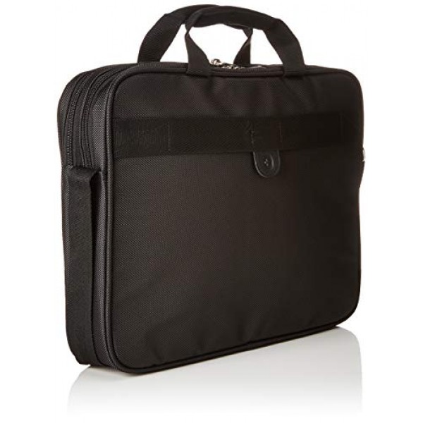 Wenger Sensor 서류 가방, 걸이용 노트북 가방, 노트북 최대 15인치, 9리터, 여성 남성, 사무실 비즈니스 대학 학교, 블랙/그레이