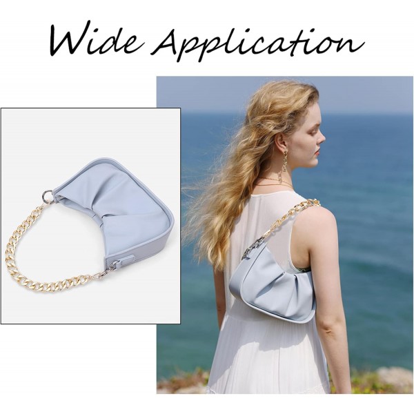 PandaHall 3 색 40cm 금속 가방 체인, 지갑 숄더 백 클러치 DIY 가방 만들기에 대 한 걸쇠와 Chunky 핸드백 핸들 가방 핸들 교체