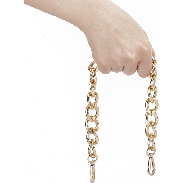 PandaHall 3 색 40cm 금속 가방 체인, 지갑 숄더 백 클러치 DIY 가방 만들기에 대 한 걸쇠와 Chunky 핸드백 핸들 가방 핸들 교체