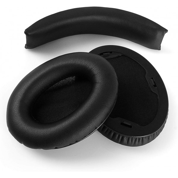 Beats Dr.Dre Studio 1.0 헤드셋과 호환되는 교체용 폼 이어패드 쿠션 헤드밴드 1세트