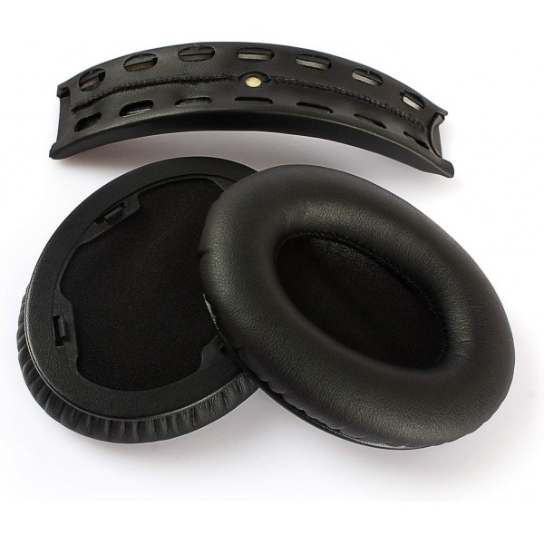 Beats Dr.Dre Studio 1.0 헤드셋과 호환되는 교체용 폼 이어패드 쿠션 헤드밴드 1세트