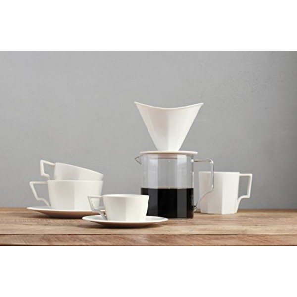 KINTO 28888 OCT 커피 저그, 20.1 fl oz (600 ml), 등급, 내열 유리, 전자레인지 및 식기세척기 사용 가능