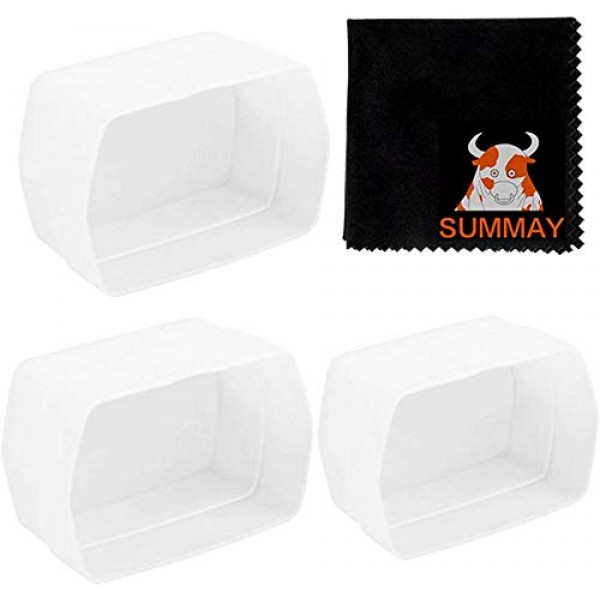 GODOX 플래시 디퓨저 돔 바운스 - Godox V860II V850II TT685 TT600 플래시 스피드라이트(3팩 화이트)에 적합