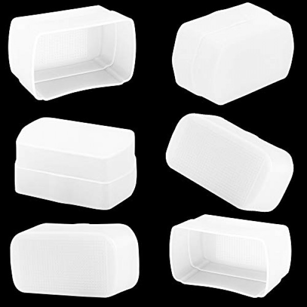 GODOX 플래시 디퓨저 돔 바운스 - Godox V860II V850II TT685 TT600 플래시 스피드라이트(3팩 화이트)에 적합