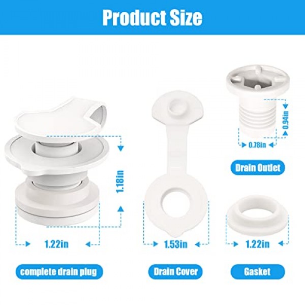 Coleman 쿨러 부품용 쿨러 표준 드레인 플러그 어셈블리 교체 1