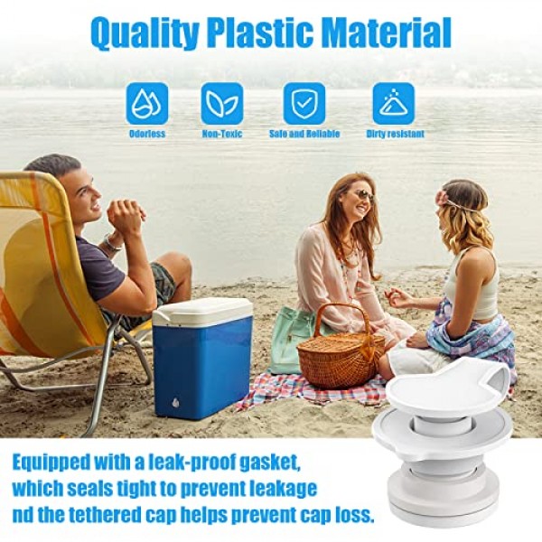 Coleman 쿨러 부품용 쿨러 표준 드레인 플러그 어셈블리 교체 1