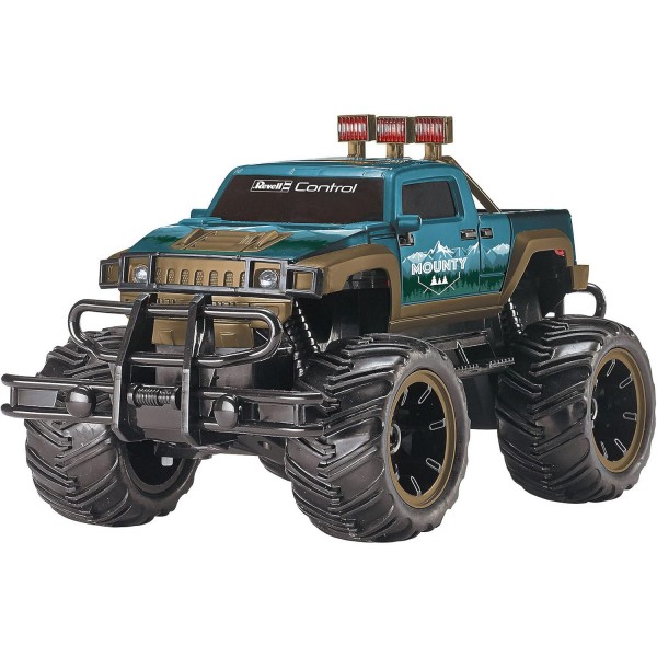 Revell Control RC Truck MOUNTY I Scale 1:16 I 모든 지형에 적합한 견고한 디자인 I 대형 프로파일 타이어 I 강력한 모터 I 초보자에게 적합 I 흥미진진한 야외 모험에 적합