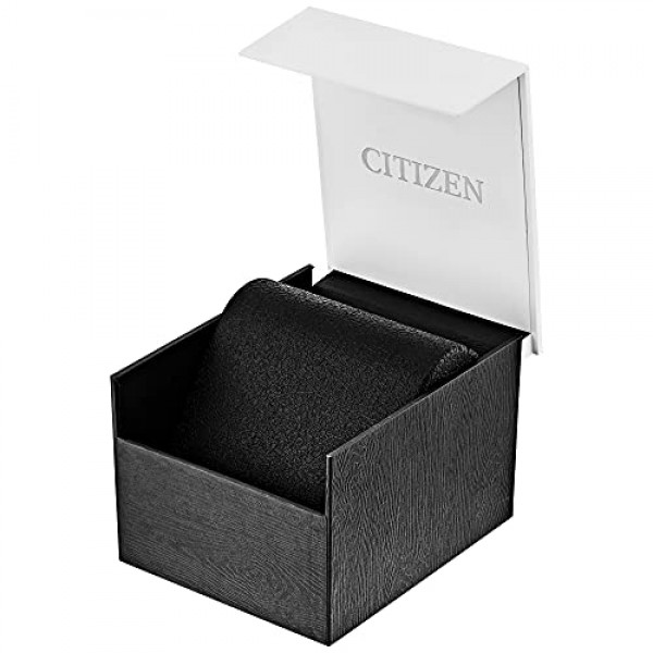 Citizen 여성용 에코 드라이브 드레스 클래식 크리스탈 쁘띠 뱅글 시계 투톤 스테인리스 스틸, 화이트 다이얼, 23mm (모델: EX1324-53A)