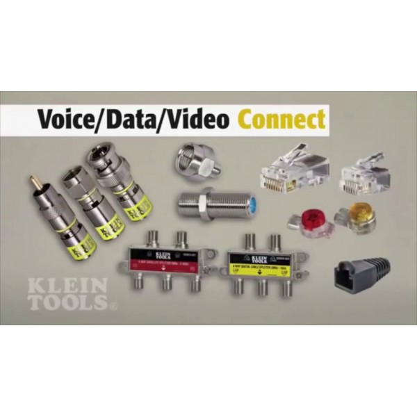 Klein Tools VDV826-604 UY IDC 커넥터, UY 22-26 AWG, 25개 팩, 전화선 추가/종단, 젤 충전, 금도금